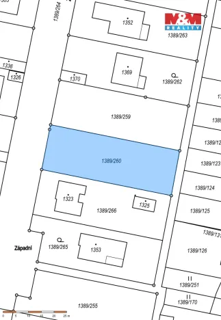 Prodej pozemku pro bydlení, Chvaletice, Západní, 928 m2