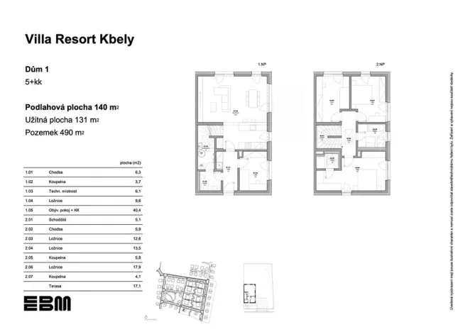 Prodej rodinného domu, Praha - Kbely, K Vinoři, 131 m2