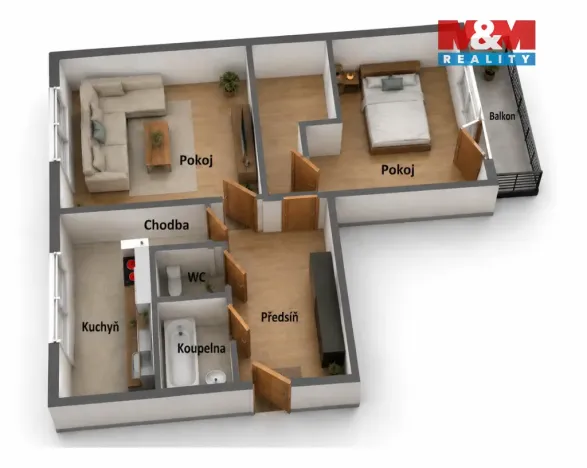 Prodej bytu 2+1, Rokytnice v Orlických horách, U Nádraží, 57 m2