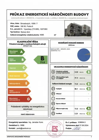 Pronájem bytu 3+kk, Praha - Vysočany, Strnadových, 78 m2