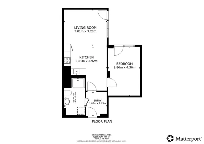 Pronájem bytu 2+kk, Praha - Kamýk, Hodkovická, 47 m2