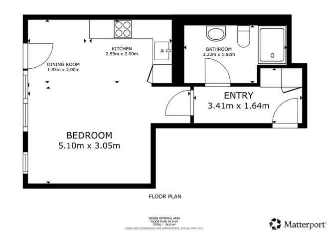 Pronájem bytu 1+kk, Praha - Kamýk, Hodkovická, 35 m2