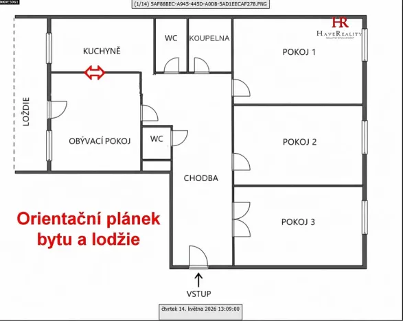 Prodej bytu 4+1, Vlašim, Lidická, 95 m2
