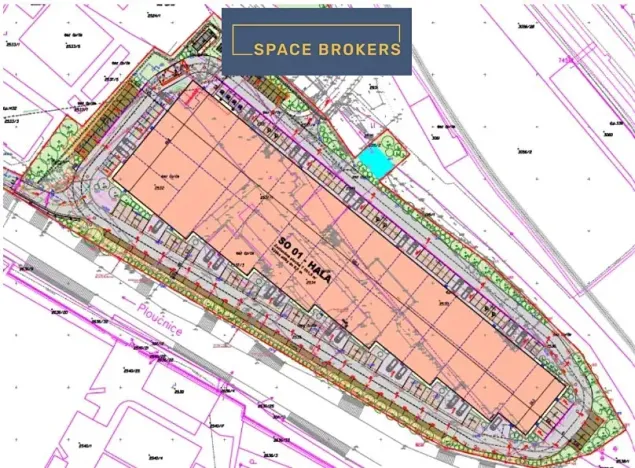 Pronájem skladu, Děčín, 7100 m2