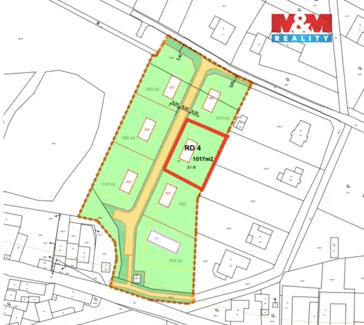 Prodej pozemku pro bydlení, Vesce, 1017 m2