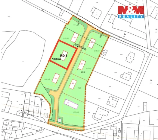Prodej pozemku pro bydlení, Vesce, 1050 m2