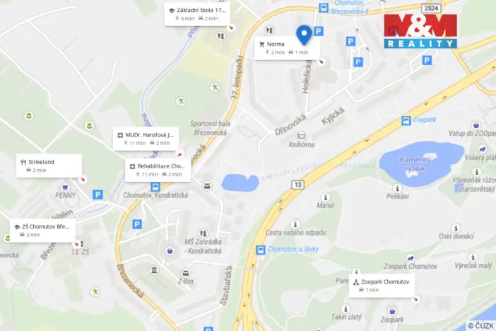 Prodej bytu 2+1, Chomutov, Holešická, 62 m2