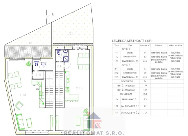 Prodej rodinného domu, Praha - Kyje, Za Rokytkou, 271 m2