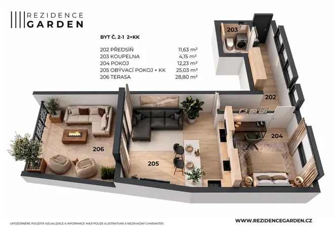 Prodej bytu 2+kk, Brno, Chleborádova, 87 m2