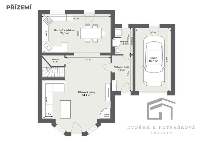 Prodej rodinného domu, Vrané nad Vltavou, Kruhová, 154 m2