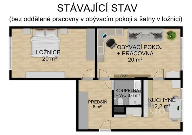 Prodej bytu 2+1, Písek, Budovatelská, 66 m2