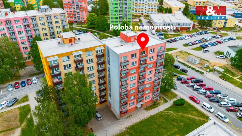 Prodej bytu 2+1, Jindřichův Hradec, sídliště Vajgar, 56 m2