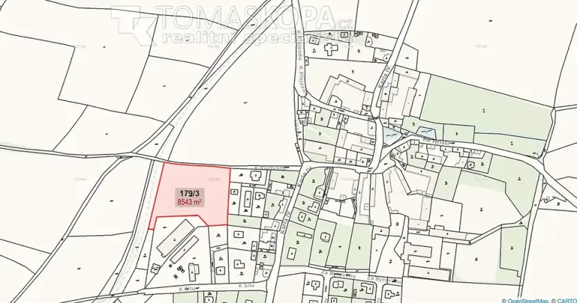 Prodej pozemku pro bydlení, Vysoký Újezd, 8543 m2