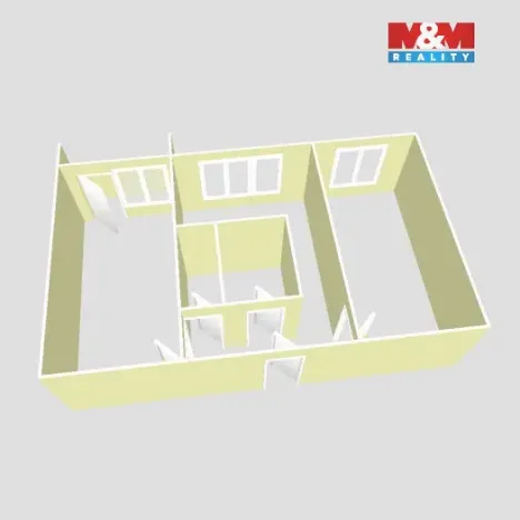 Prodej bytu 2+1, Chomutov, Holešická, 62 m2