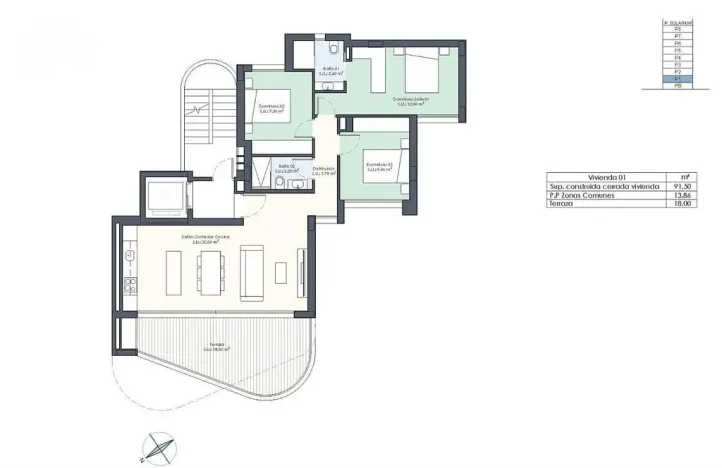 Prodej bytu 4+kk, Guardamar del Segura, Alicante, Španělsko, 91 m2