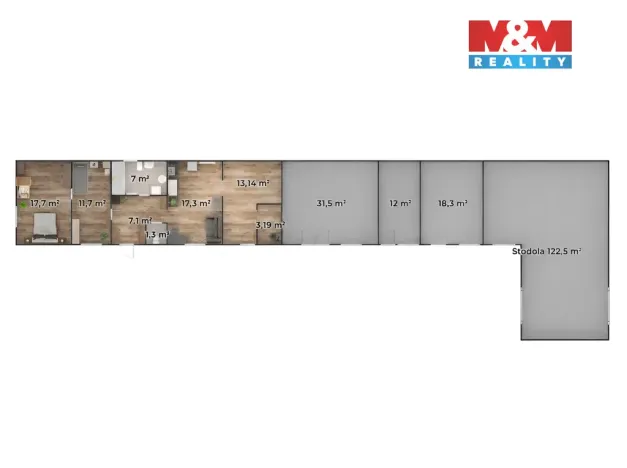 Prodej rodinného domu, Činěves, 78 m2
