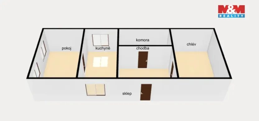 Prodej rodinného domu, Červený Kostelec - Horní Kostelec, 80 m2