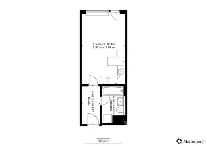 Pronájem bytu 1+kk, Praha - Vysočany, Smržových, 33 m2