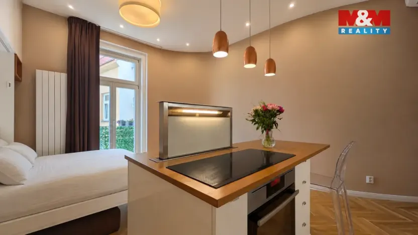 Pronájem bytu 1+kk, Praha - Holešovice, Šimáčkova, 35 m2