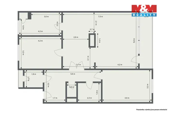 Prodej bytu 3+1, Mariánské Lázně, Stavbařů, 100 m2