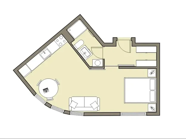 Pronájem bytu 1+kk, Znojmo, nám. Kpt. Otm. Chlupa, 33 m2