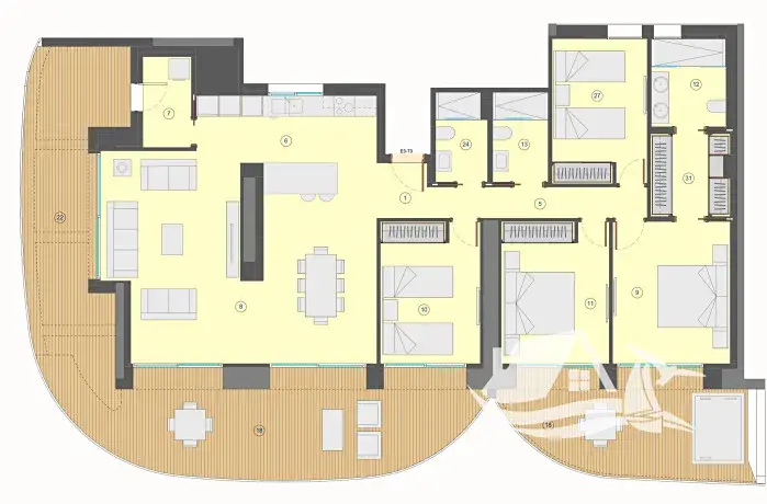 Prodej bytu 5+kk, Benidorm, Španělsko, 176 m2