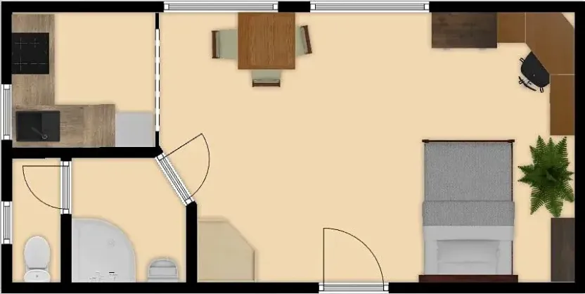 Pronájem bytu 1+kk, Praha - Radotín, Sobětická, 30 m2
