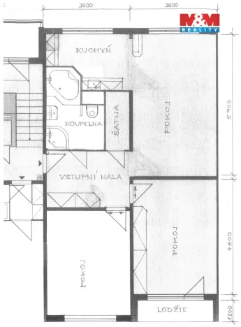 Prodej bytu 3+1, Chomutov, Svahová, 68 m2