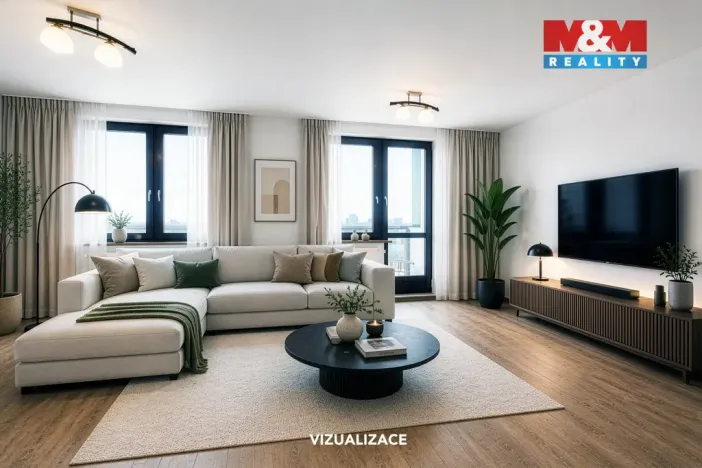Prodej bytu 3+kk, Praha - Podolí, Pujmanové, 76 m2