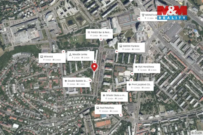 Prodej bytu 3+kk, Praha - Podolí, Pujmanové, 76 m2