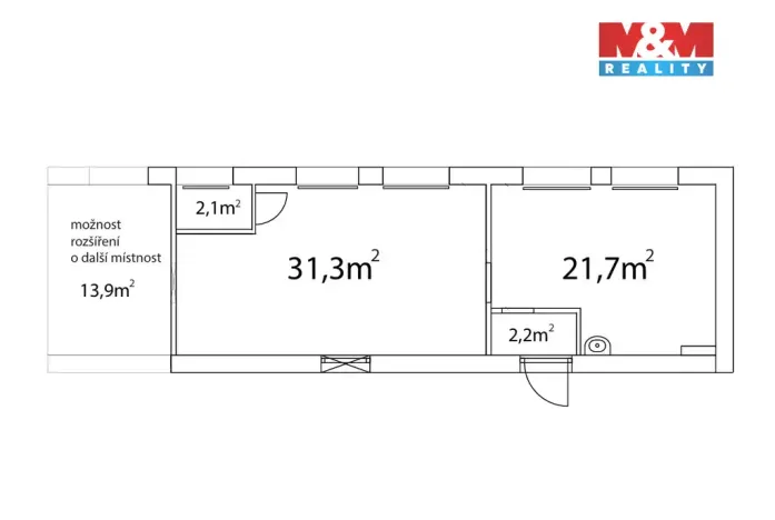 Pronájem kanceláře, Zdiby - Přemyšlení, U Továrny, 57 m2