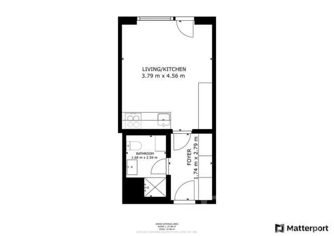 Pronájem bytu 1+kk, Praha - Strašnice, Ramonova, 27 m2