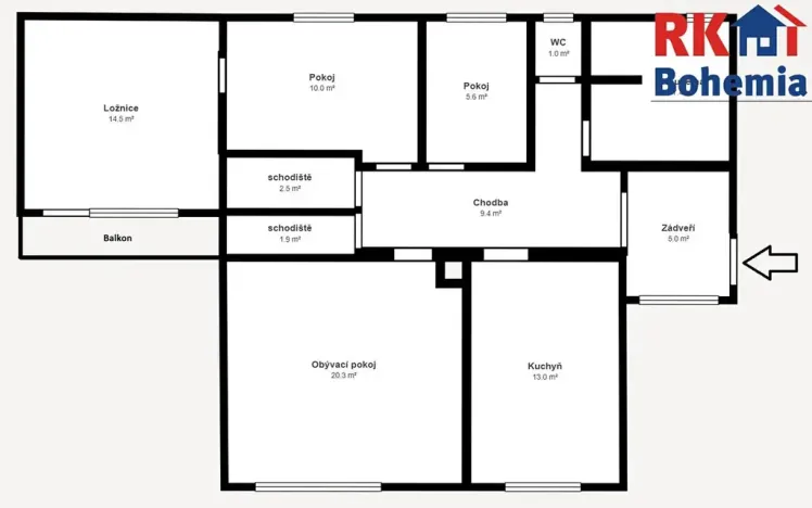 Prodej rodinného domu, Přistoupim, 86 m2