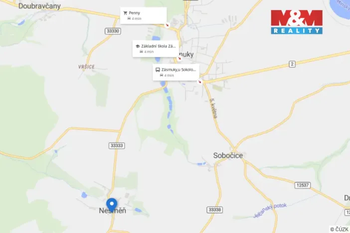 Pronájem bytu 3+kk, Zásmuky - Nesměň, 82 m2