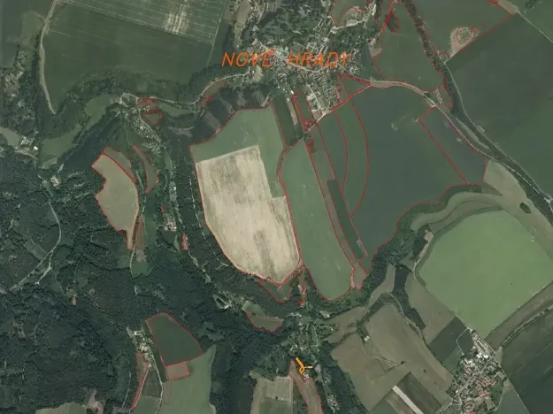 Dražba louky, Nové Hrady, 766 m2