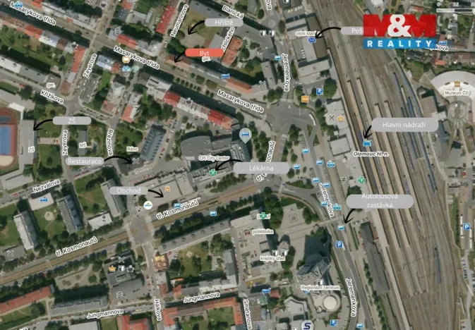 Prodej bytu 2+1, Olomouc - Hodolany, Masarykova třída, 55 m2