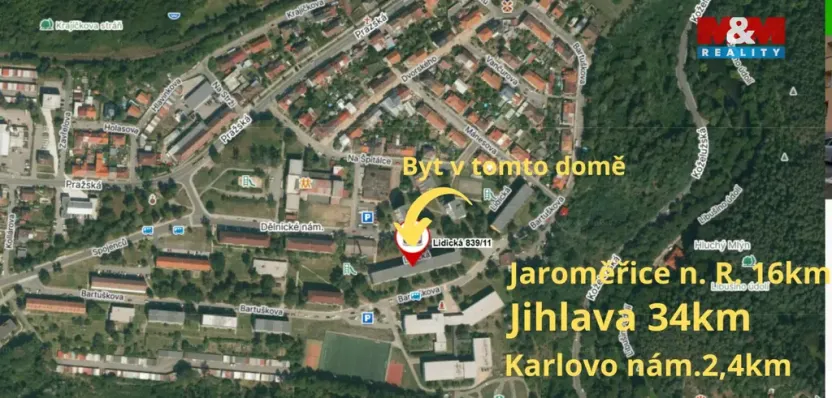 Prodej bytu 3+kk, Třebíč - Borovina, Lidická, 62 m2