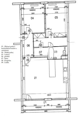 Prodej bytu 3+kk, Praha - Kobylisy, Mirovická, 67 m2
