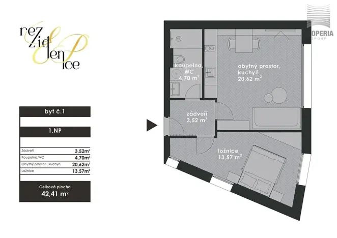 Prodej bytu 2+kk, Brno, Elišky Přemyslovny, 42 m2