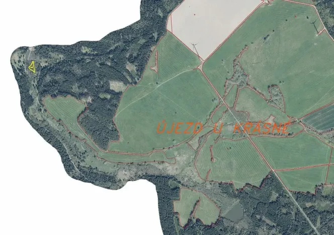 Prodej pole, Krásná, 1440 m2