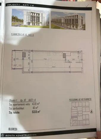 Prodej bytu 1+kk, Rruga Viena, Golem, Albánie, 37 m2