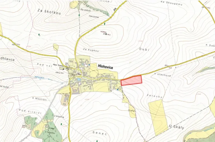 Prodej pole, Hlohovice, 22506 m2