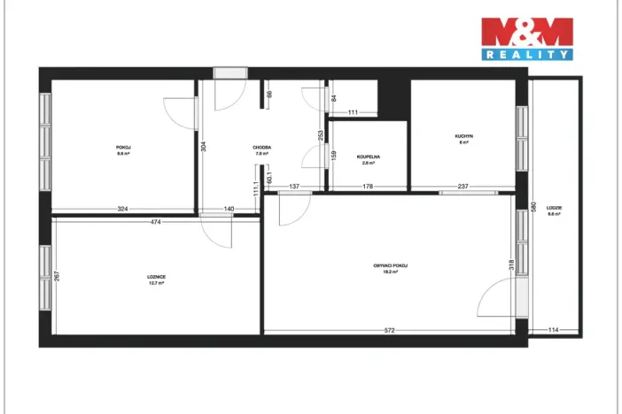 Prodej bytu 3+1, Praha, Jílovská, 63 m2
