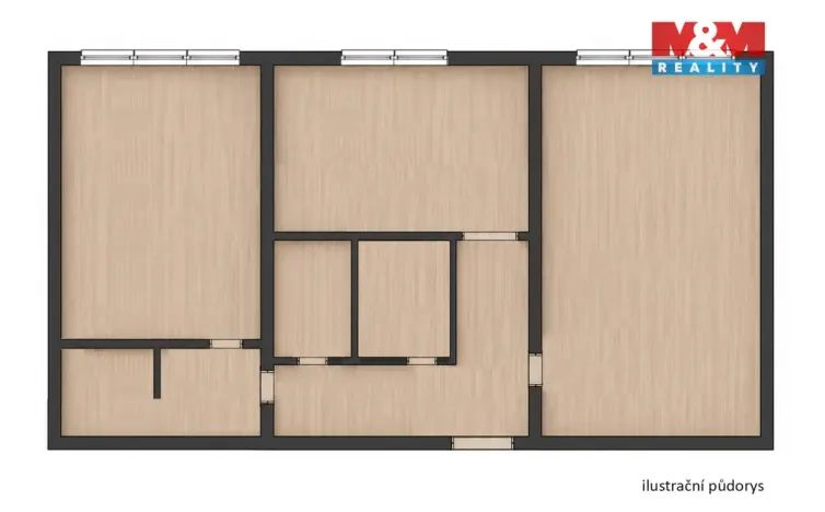 Prodej bytu 2+1, Ostrava - Výškovice, Lumírova, 57 m2