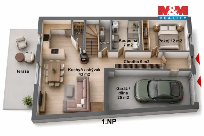 Prodej rodinného domu, Kamenice nad Lipou, Dobšova, 210 m2