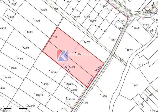 Prodej pozemku pro bydlení, Přerov, Nad Struhou, 1125 m2