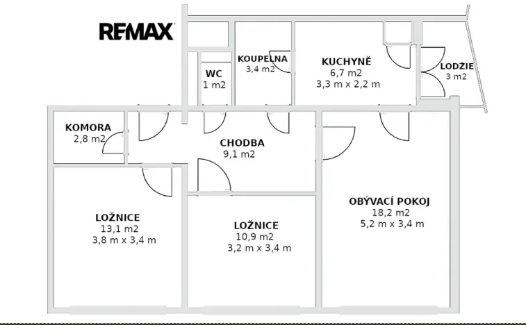 Prodej bytu 3+1, Brno, Nejedlého, 66 m2