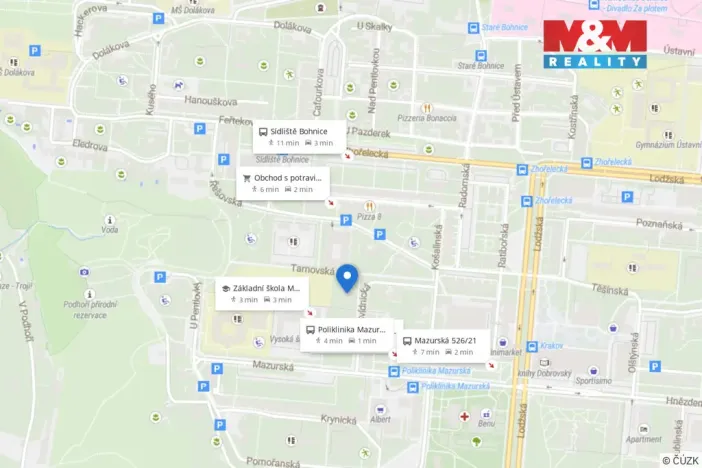 Pronájem bytu 3+1, Praha - Troja, Svídnická, 65 m2