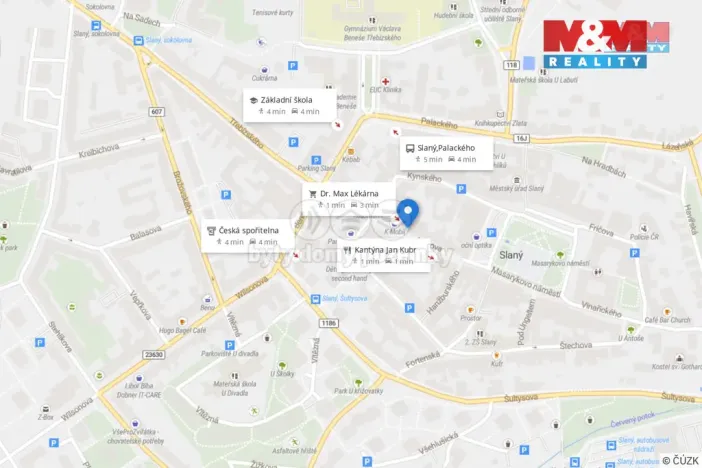 Pronájem obchodního prostoru, Slaný, Husova, 23 m2