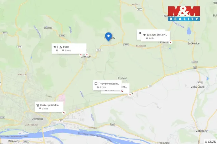 Prodej pozemku pro bydlení, Žitenice - Pohořany, 551 m2